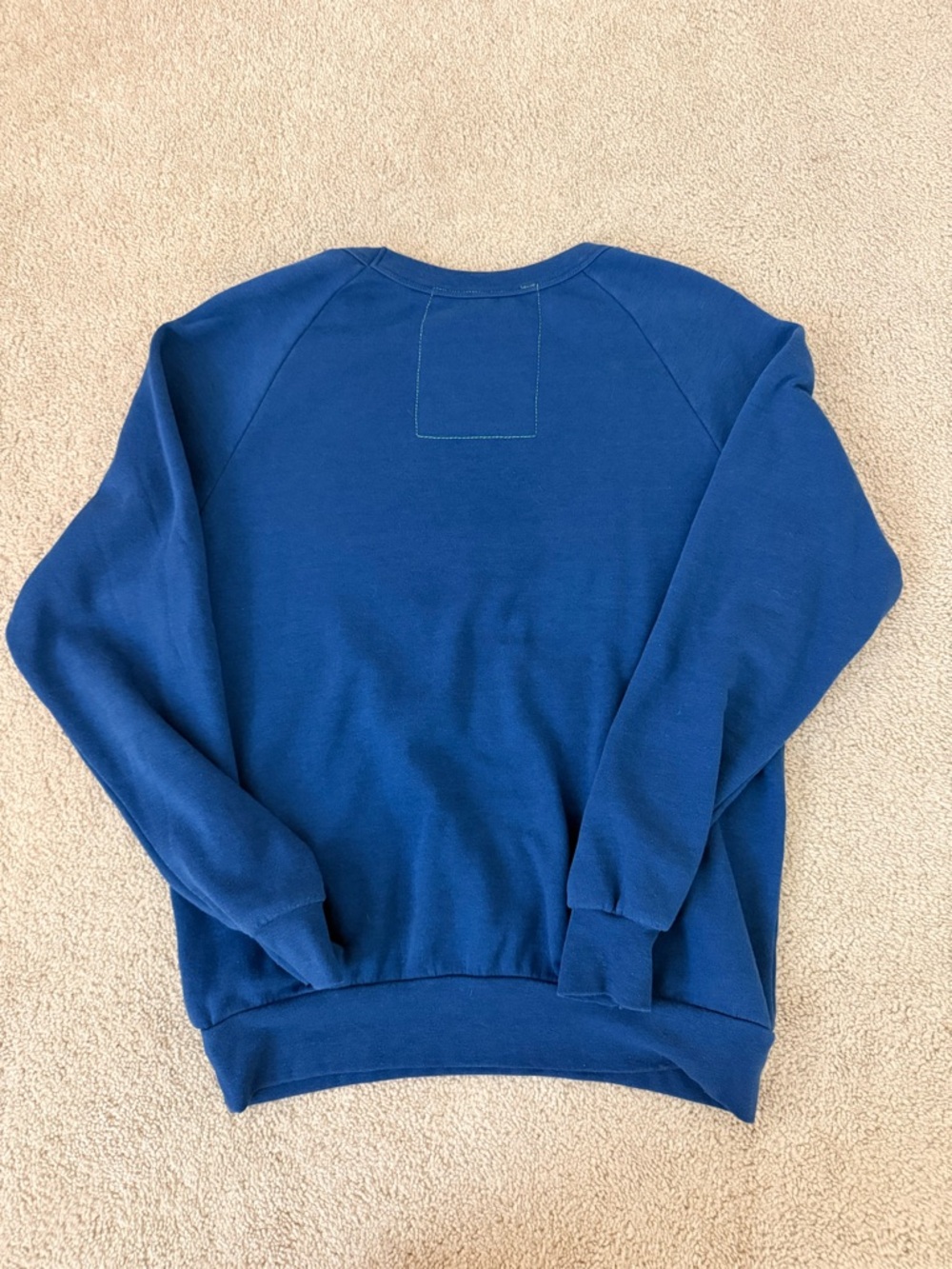 Aviator Nation Blue Crewneck Sweatshirt with Rainbow Logo Small - Picture 2 of 3